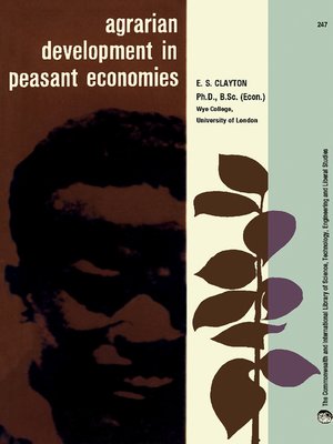 cover image of Agrarian Development in Peasant Economies